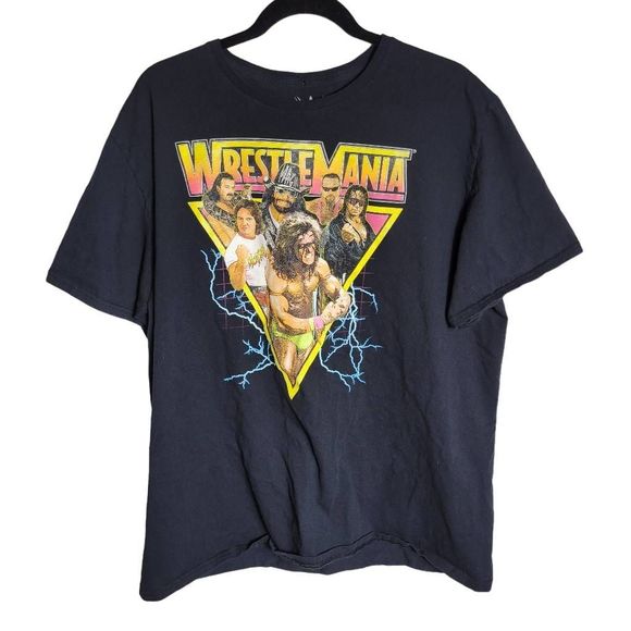 WWE Other - WWE Wrestle Mania Men's XXL Macho Man, Jake The Snake, Bret Hart & more T-Shirt